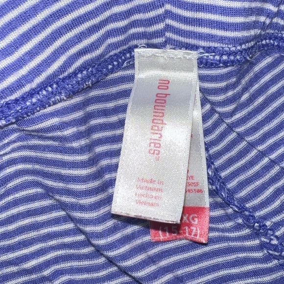 Blue and white striped pajama pants - Picture 5 of 6